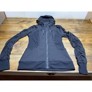 Lululemon Womens Dance Studio Jacket III Black Revisable Size 10